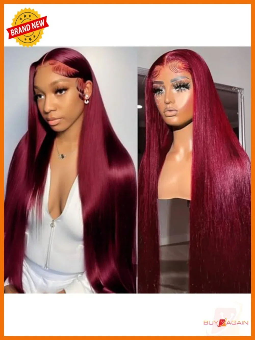13x6 Lace Front Wig Human Hair 200% Density Pre Plucked Glueless Brazilian